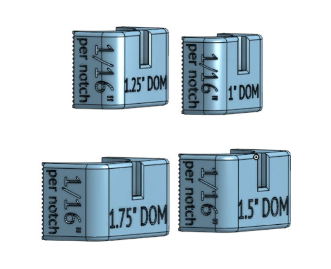 DOM tubing marking jig