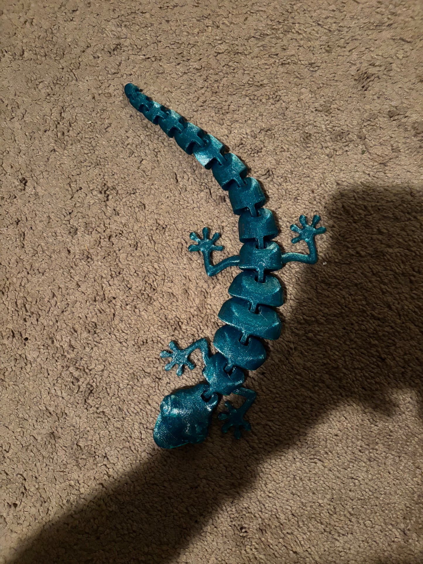 translucent aqua lizard