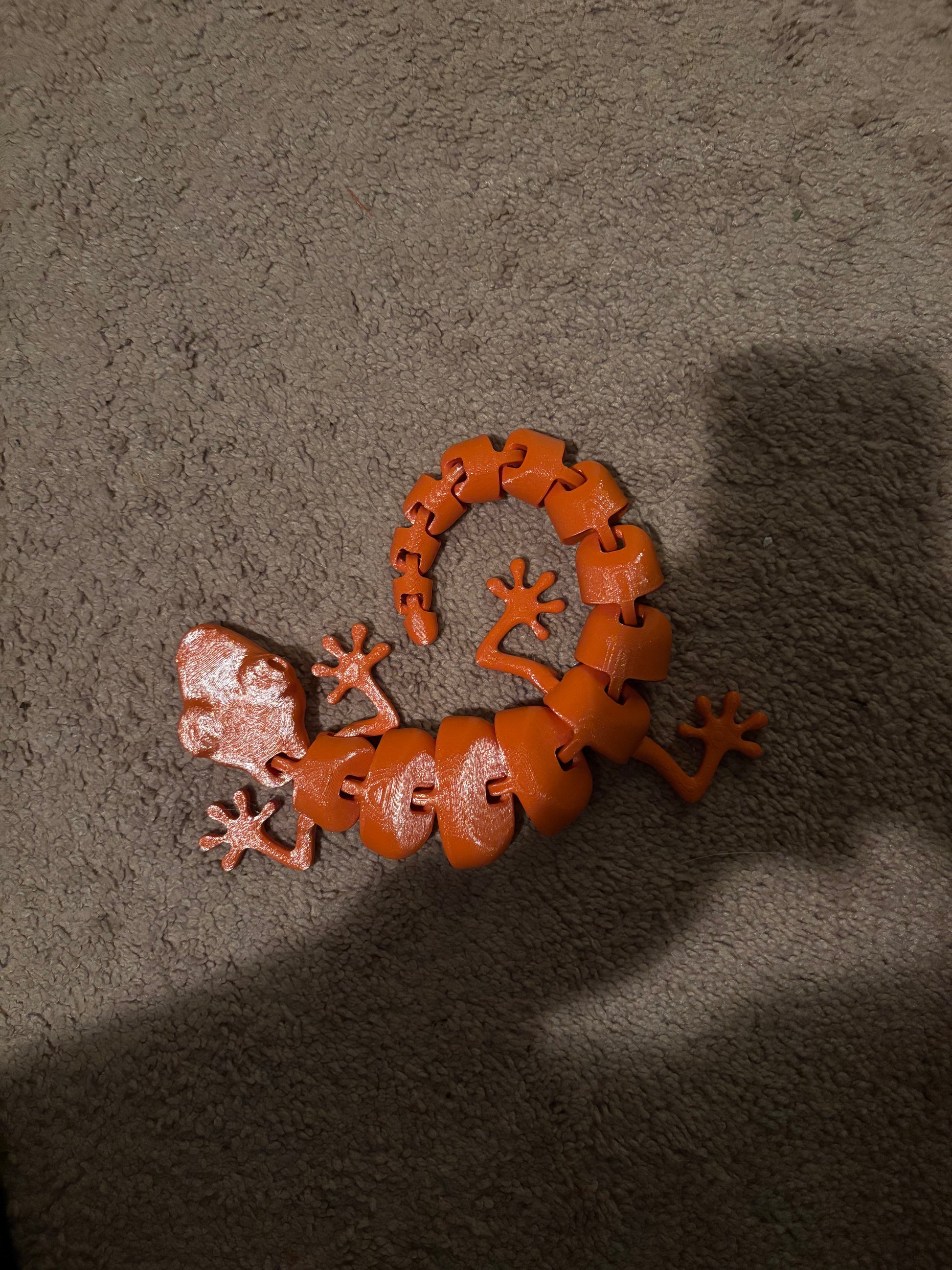 orange lizard