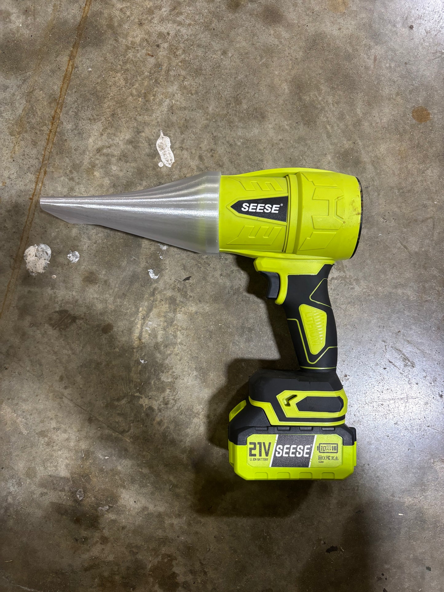 Seese Pro 21V Cordless Turbo Jet Blower Nozzle