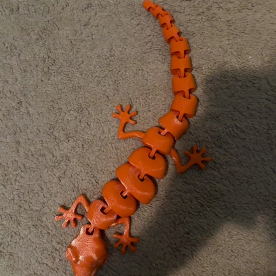 orange lizard